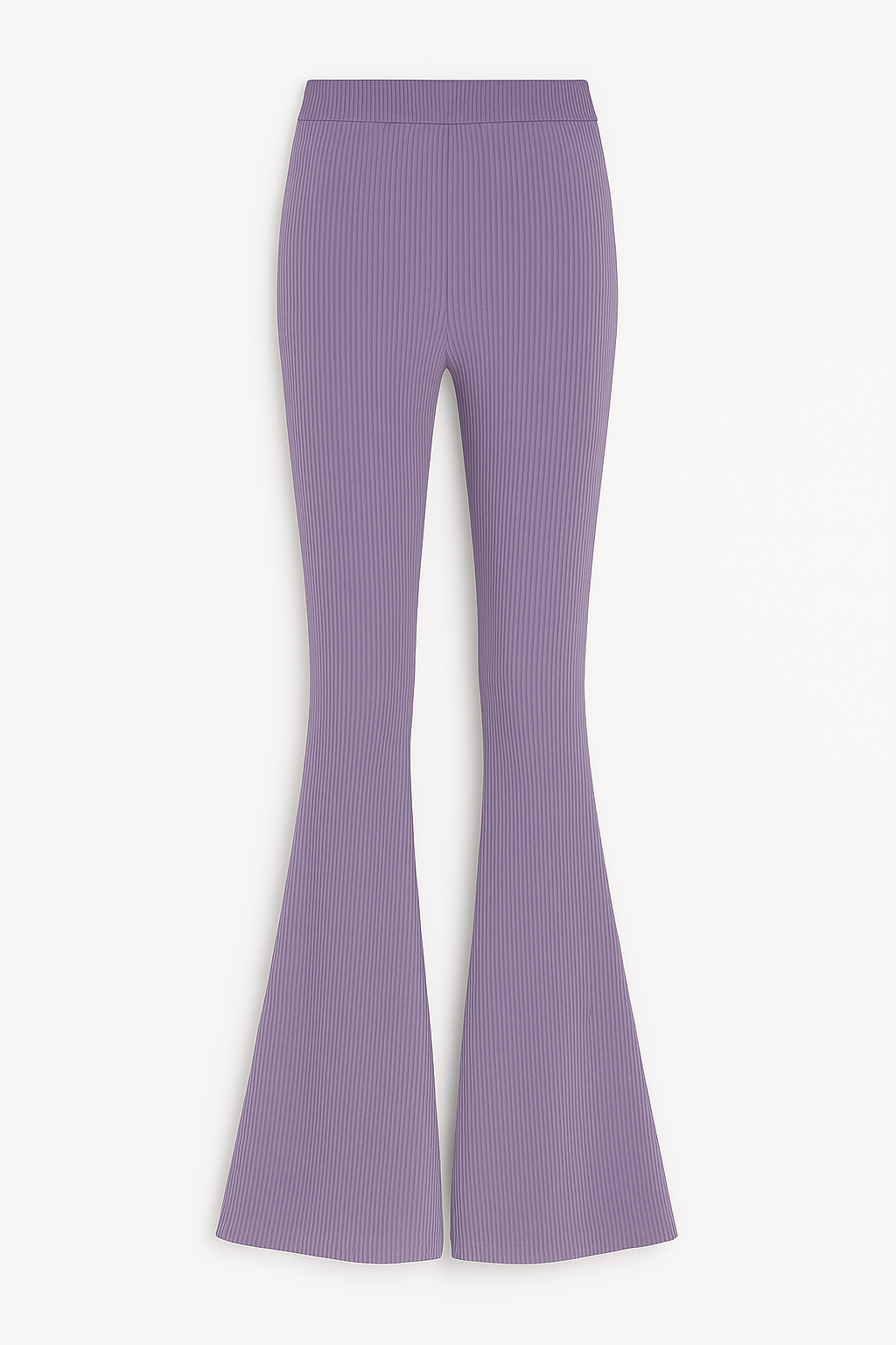 Lavender ribbed flares