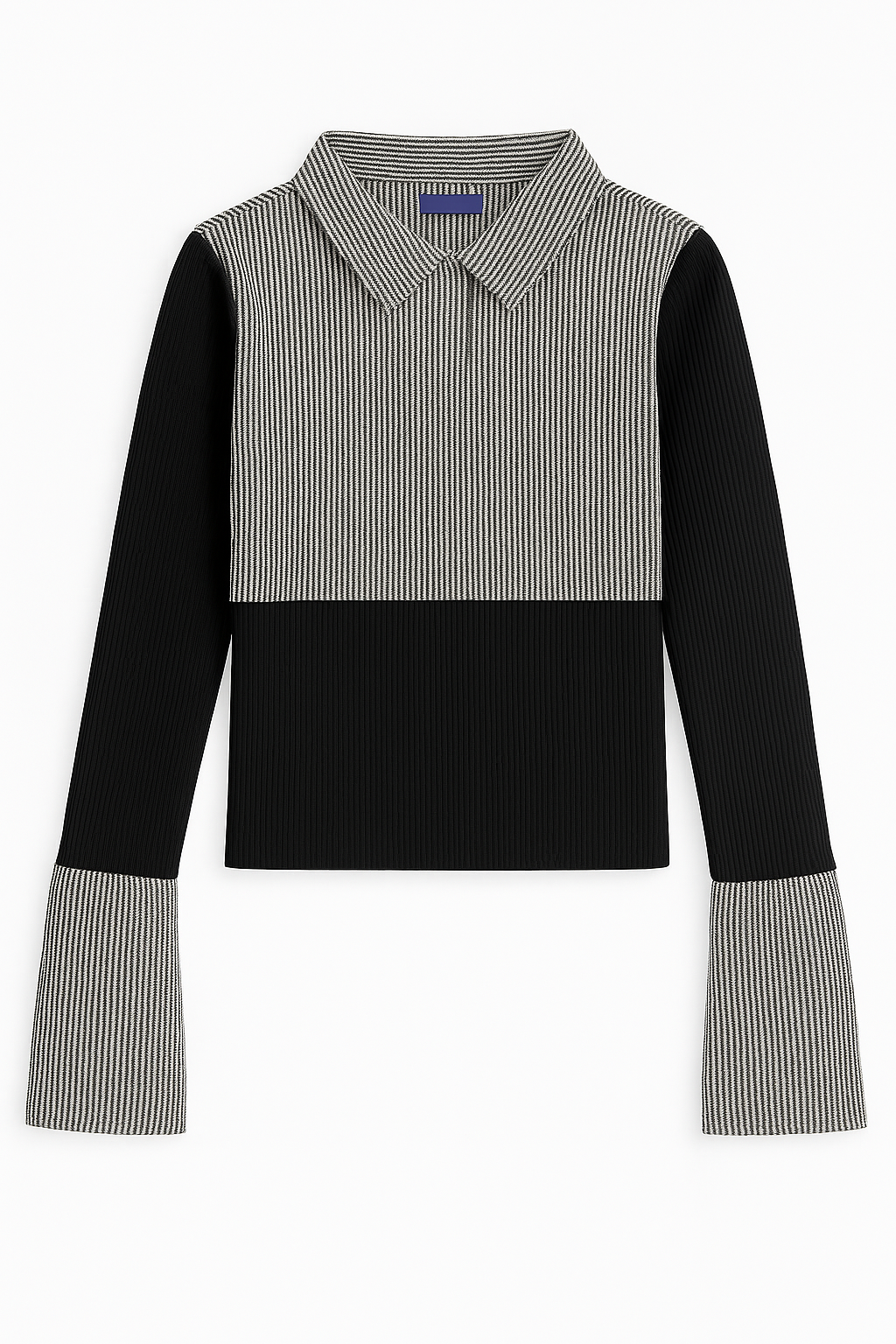 Office siren pinstripe fitted top