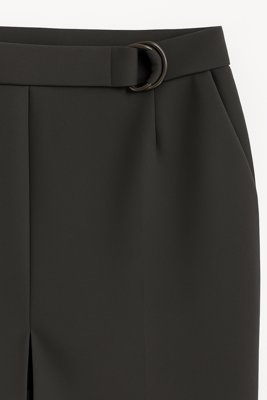 Stone grey pencil skirt