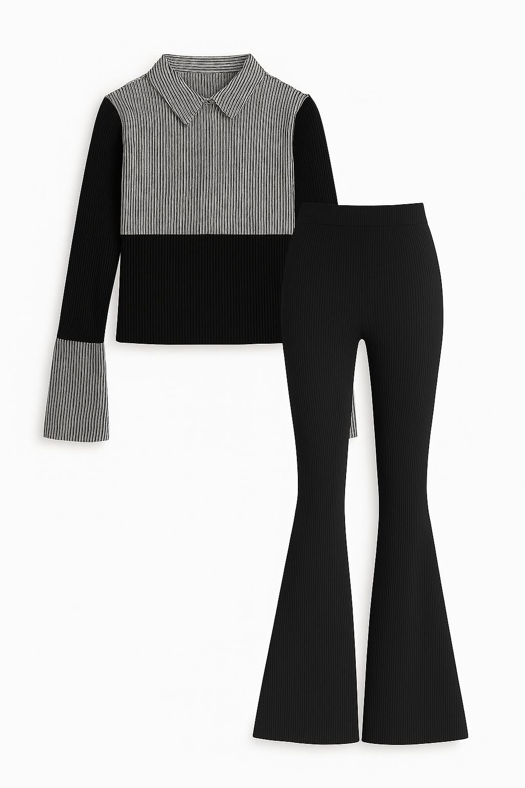 Office siren pinstripe fitted coord