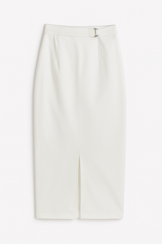 White pencil skirt